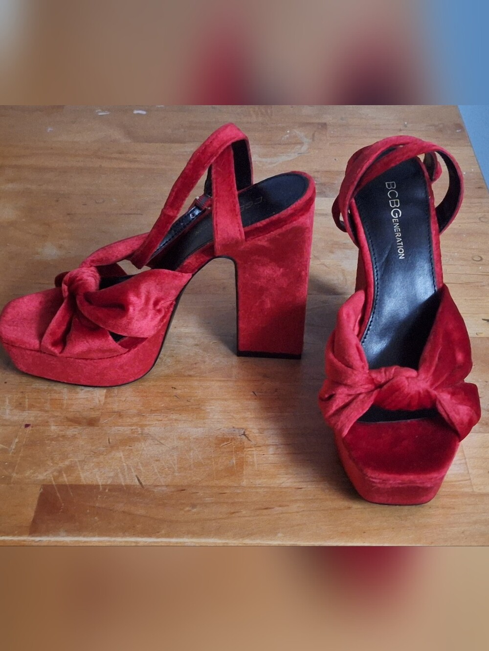 BCBGeneration | Chiara, Red Velvet High Heels